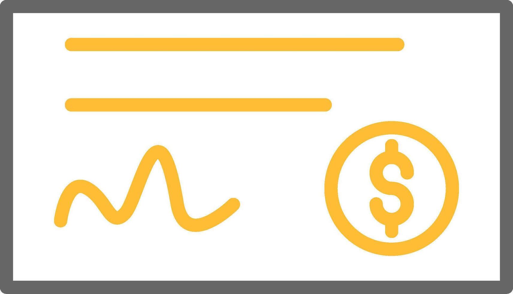 Cheque Icon Design vector
