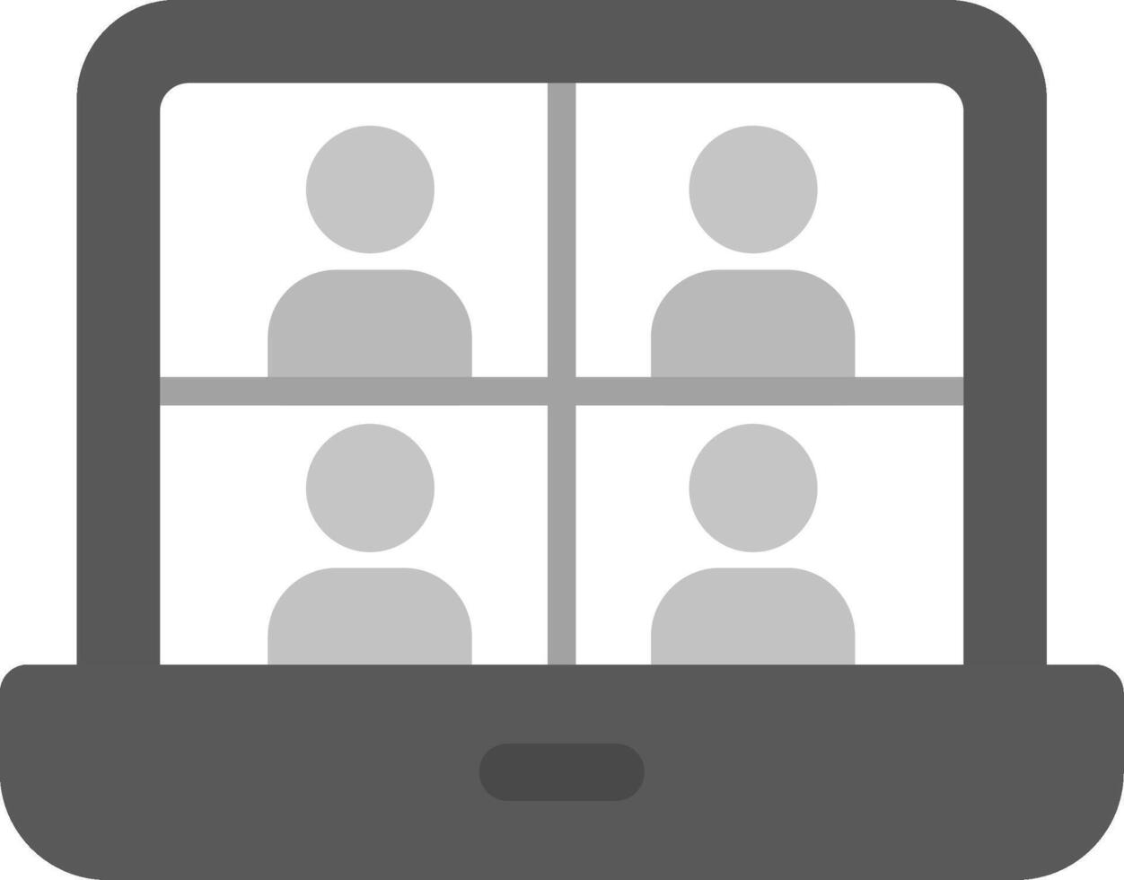 Online Meeting Icon Design vector