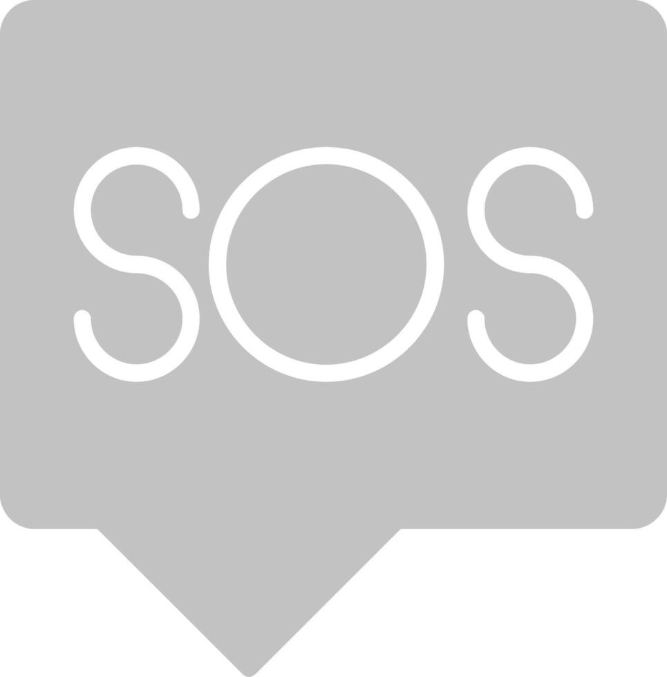 Sos Icon Design vector