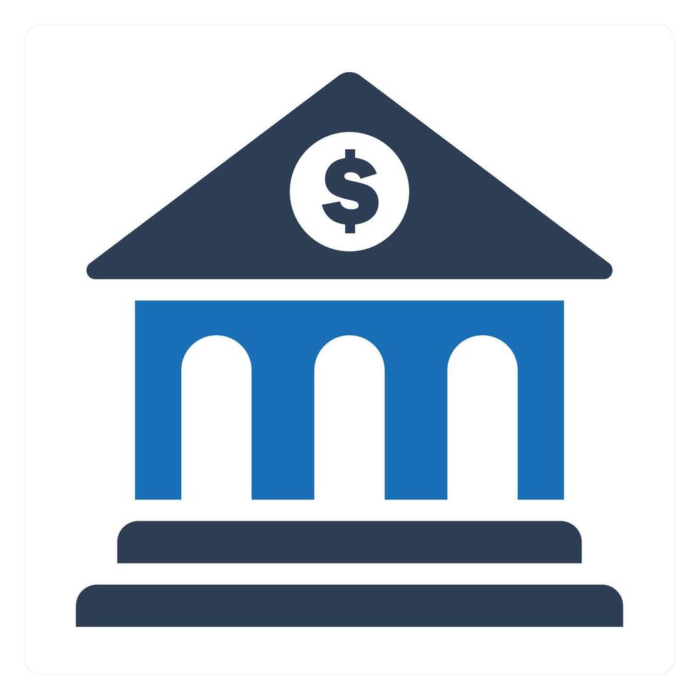 Bank and loan icon concept vector
