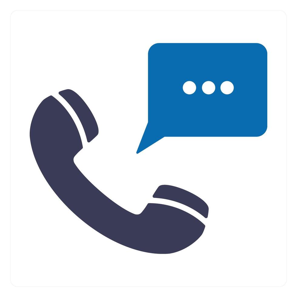 Communication and call icon concept vector
