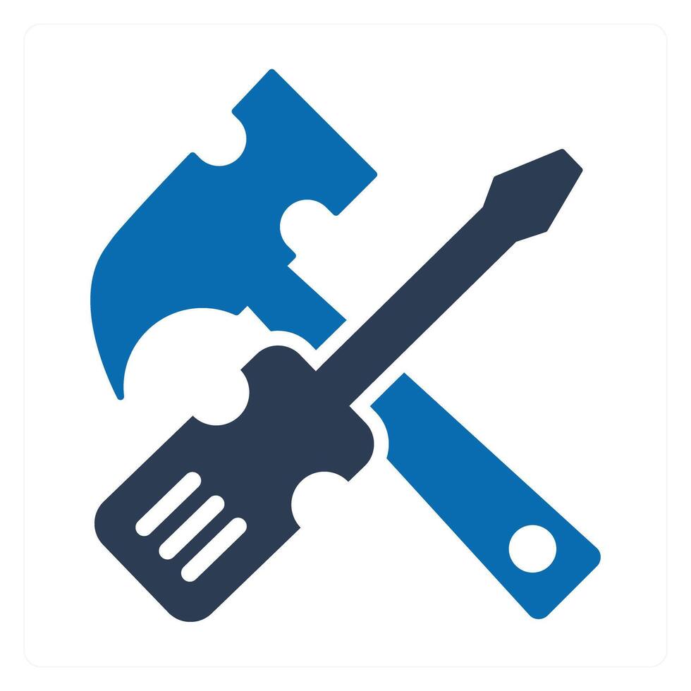 Repair Tool and gear icon concept vector