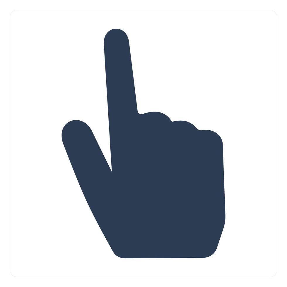 Raise Finger and hand icon concept vector