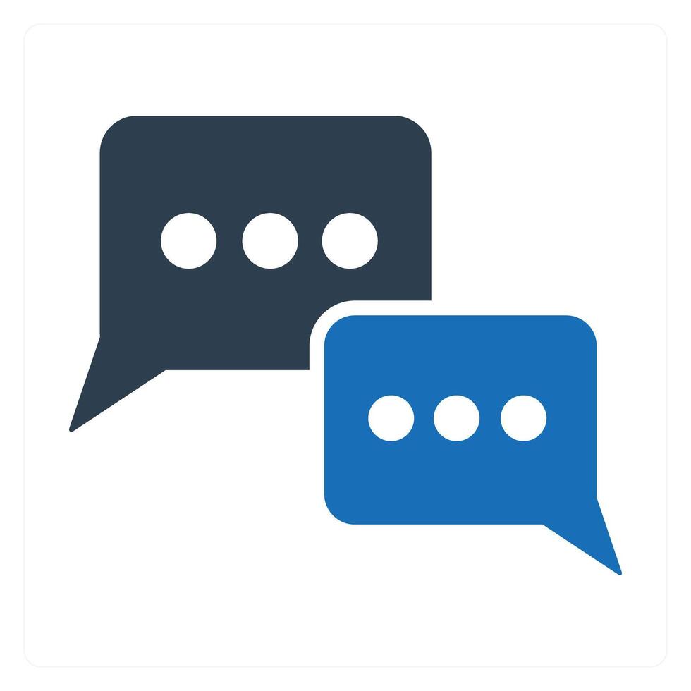 Chat and talk icon concept vector