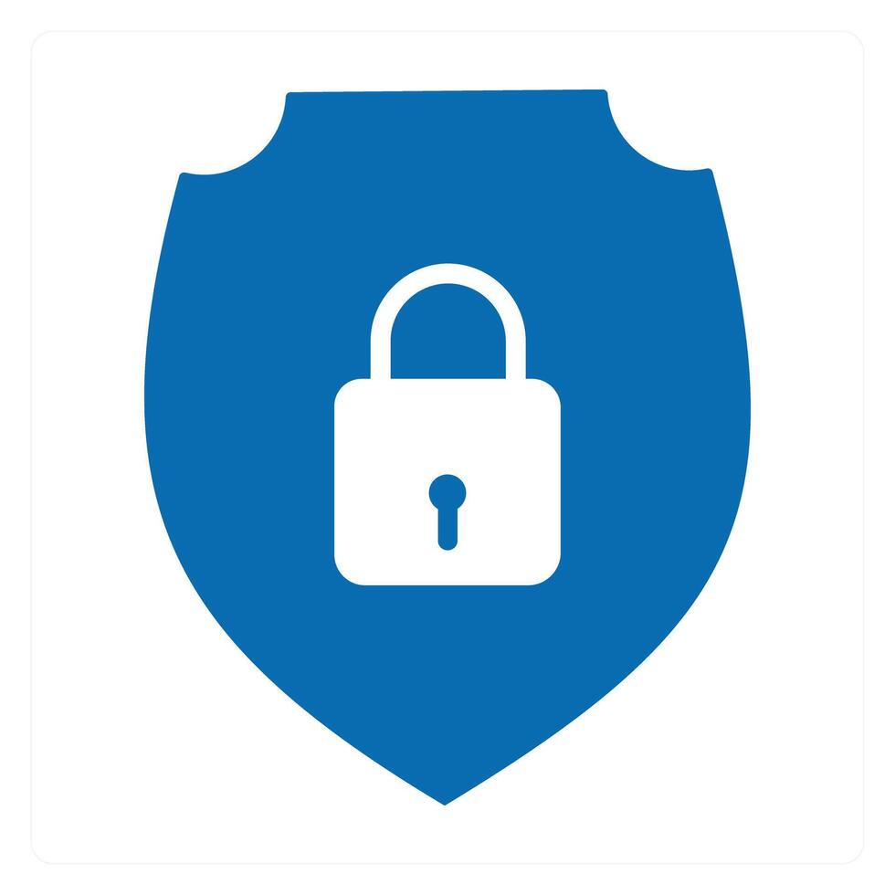 Security Lock and locked icon concept vector