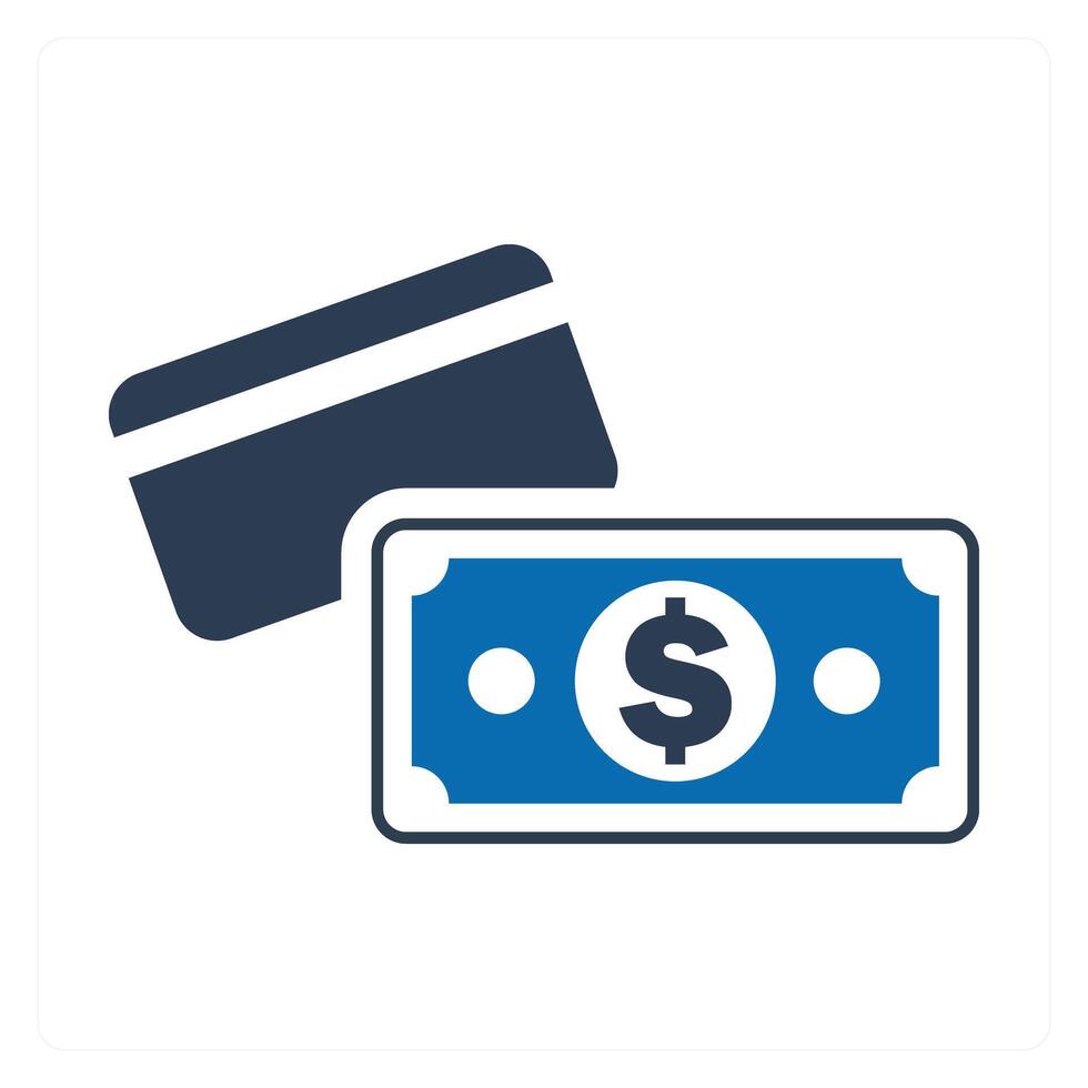 Card Payment and money icon concept vector