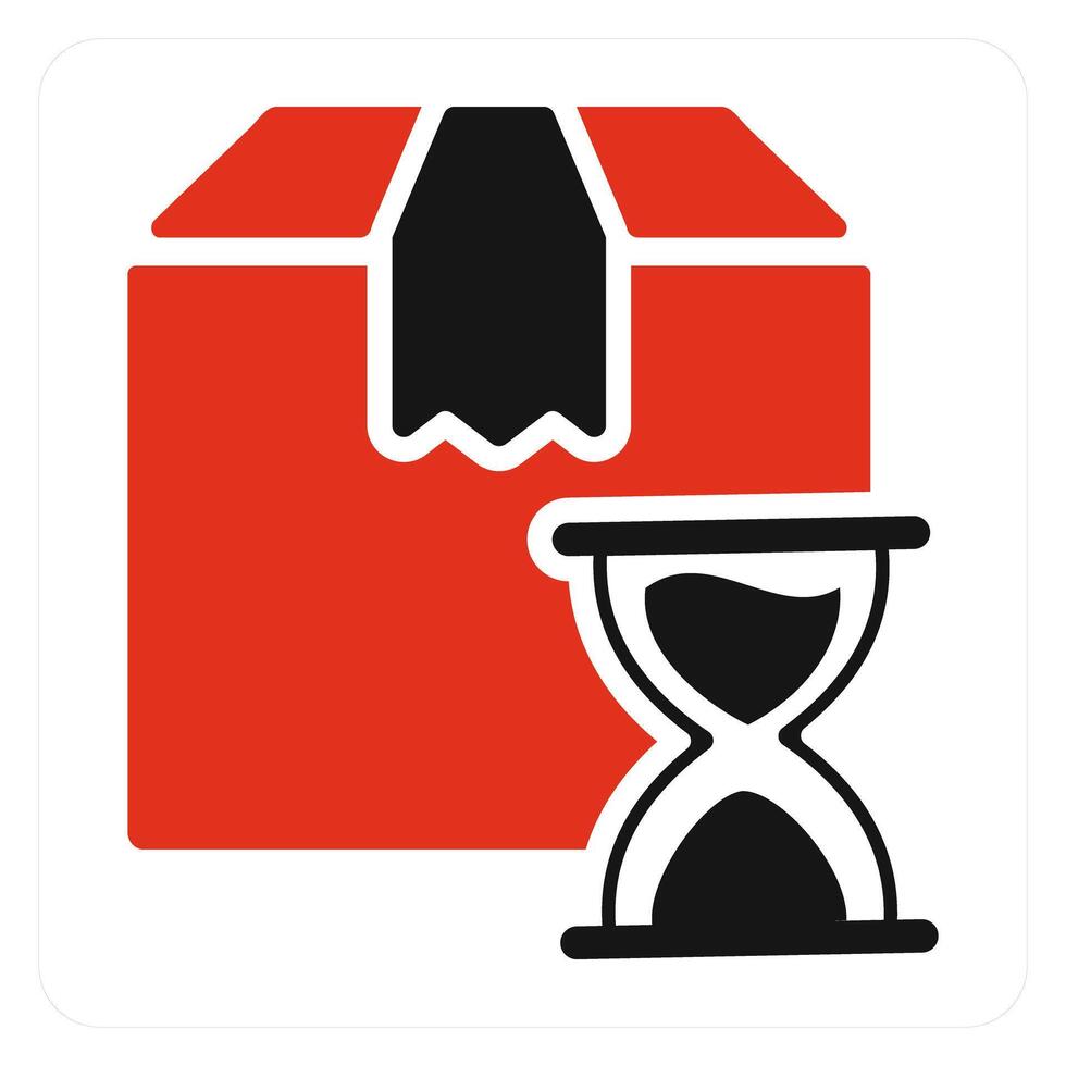 Delivery Process Time icon concept vector