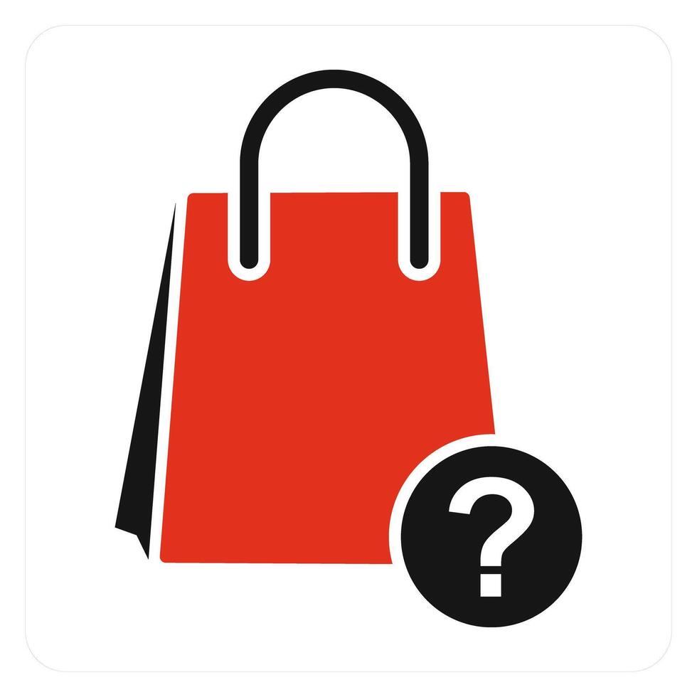 Shopping Query and question icon concept vector