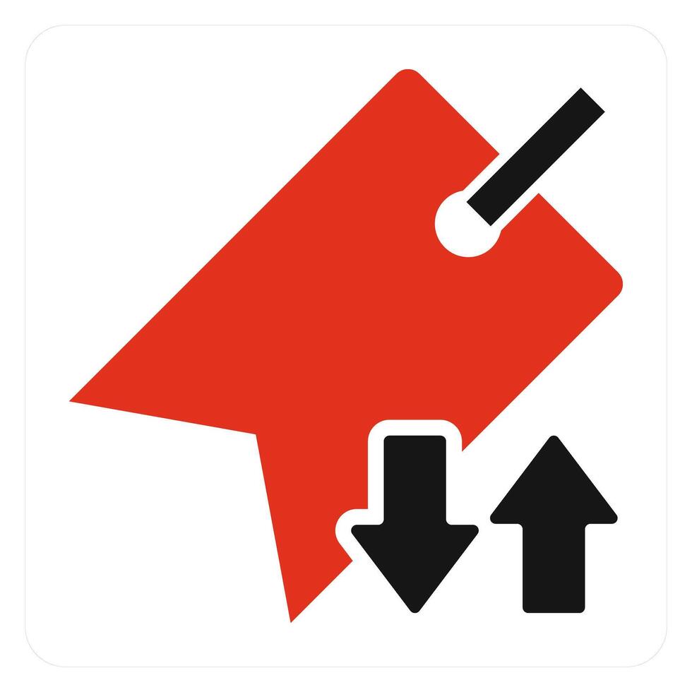 Synchronize Tag and label icon concept vector