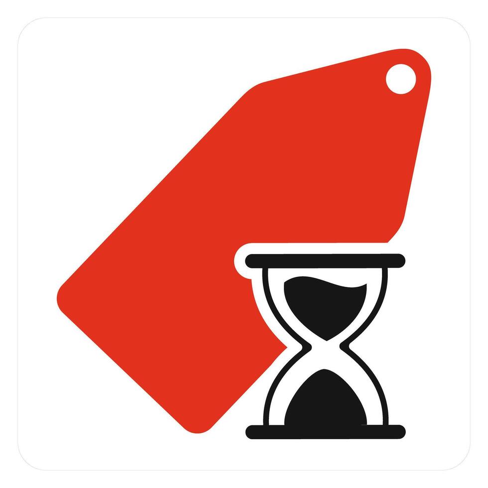 Shopping On Time icon concept vector