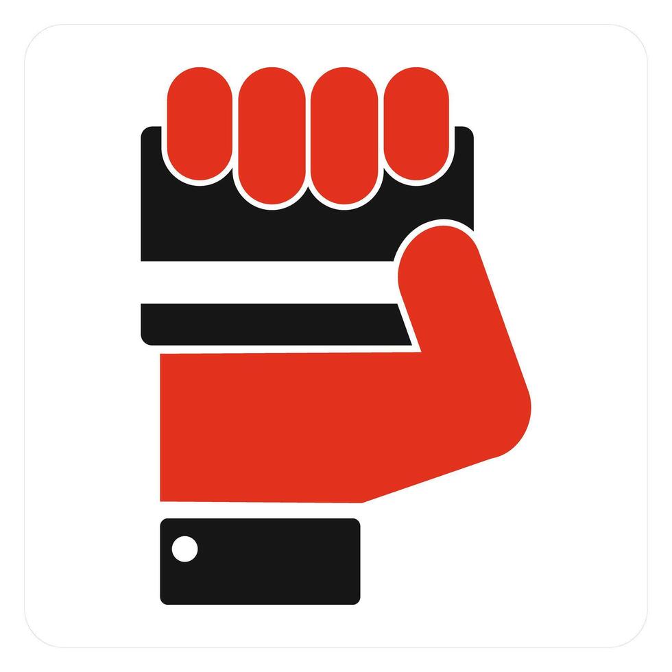 Card In Hand icon concept vector