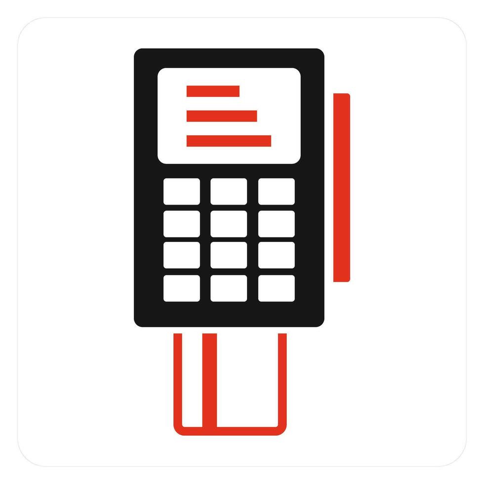 Card Swipe Machine icon concept vector