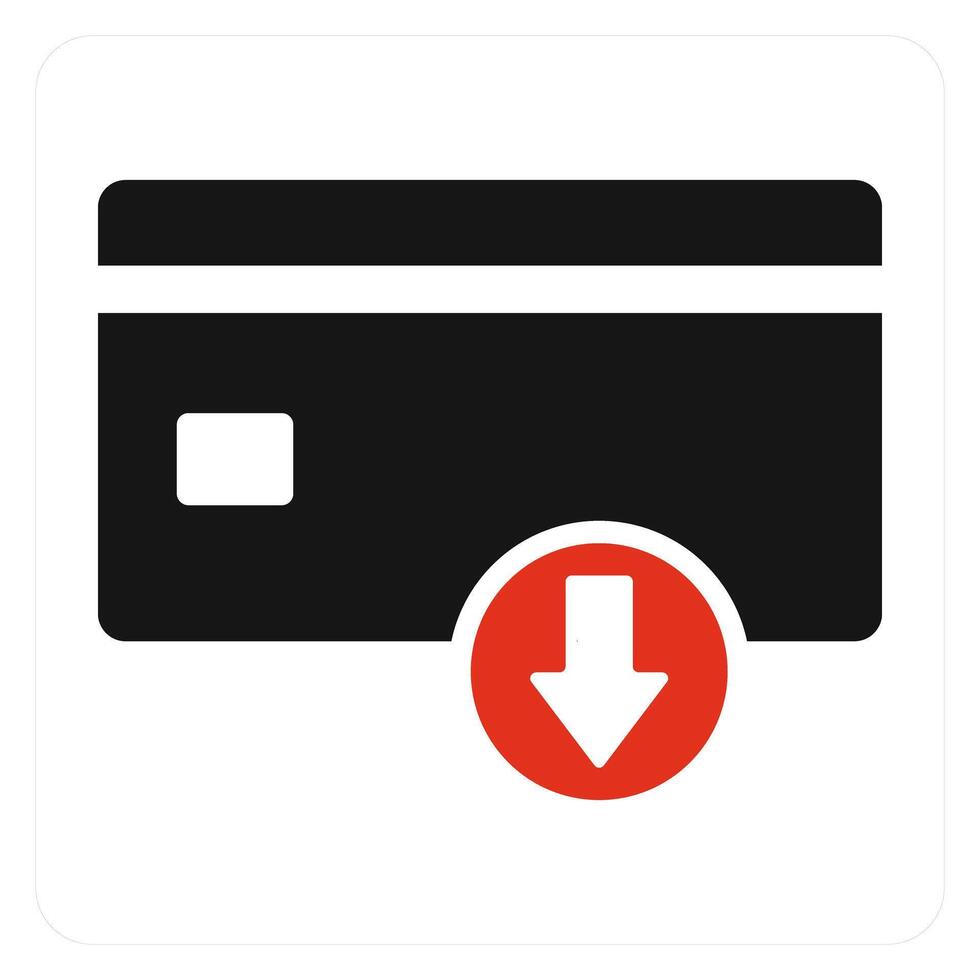 Download Card and download icon concept vector