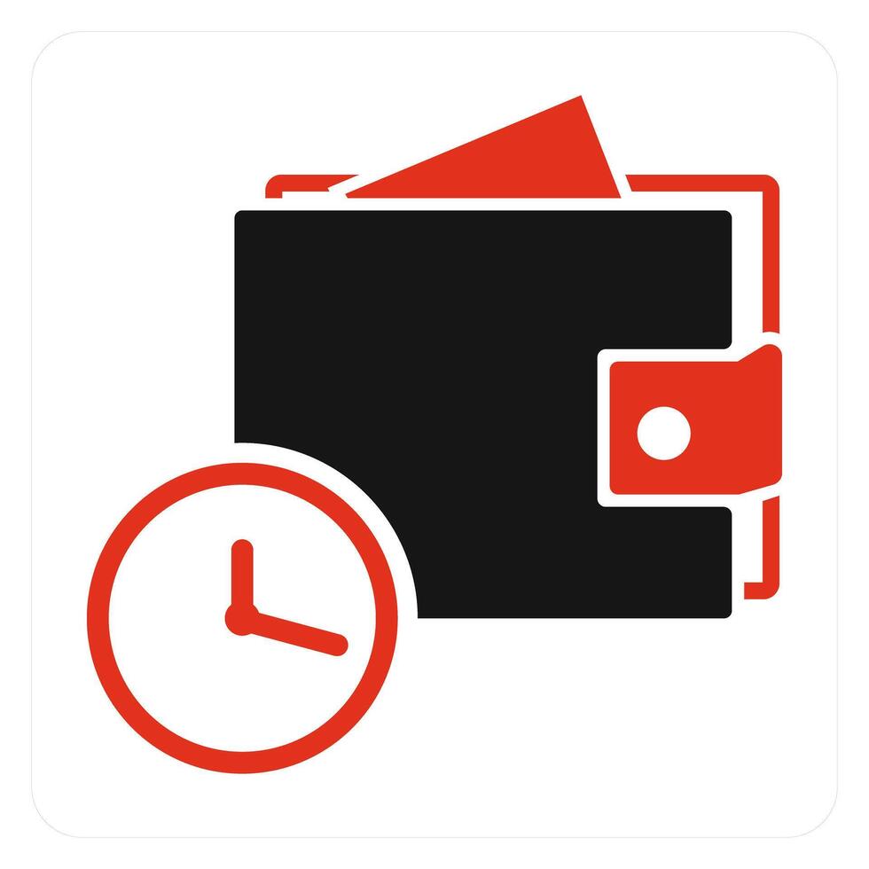 Shopping On Time icon concept vector