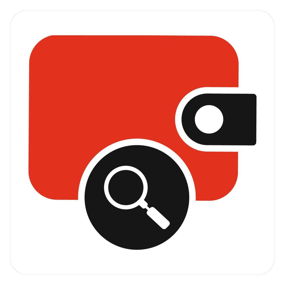 Search Money and send icon concept vector