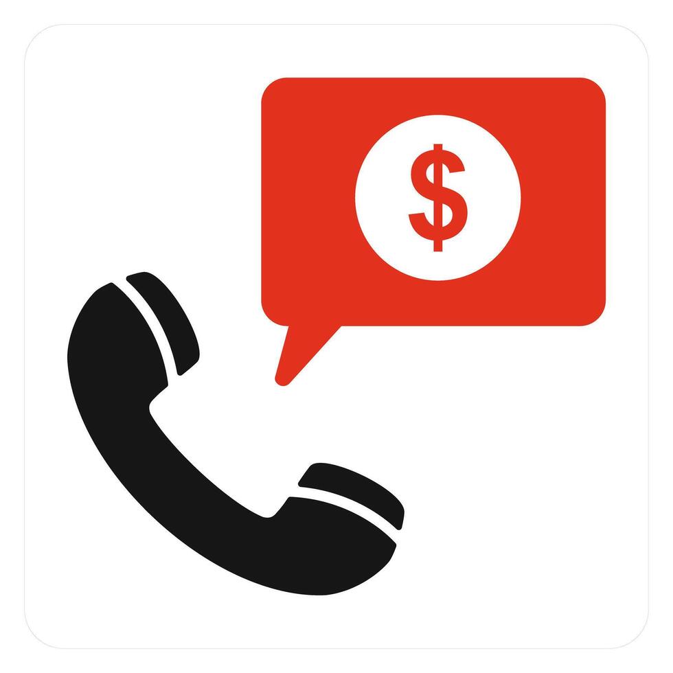 Loan On Phone icon concept vector
