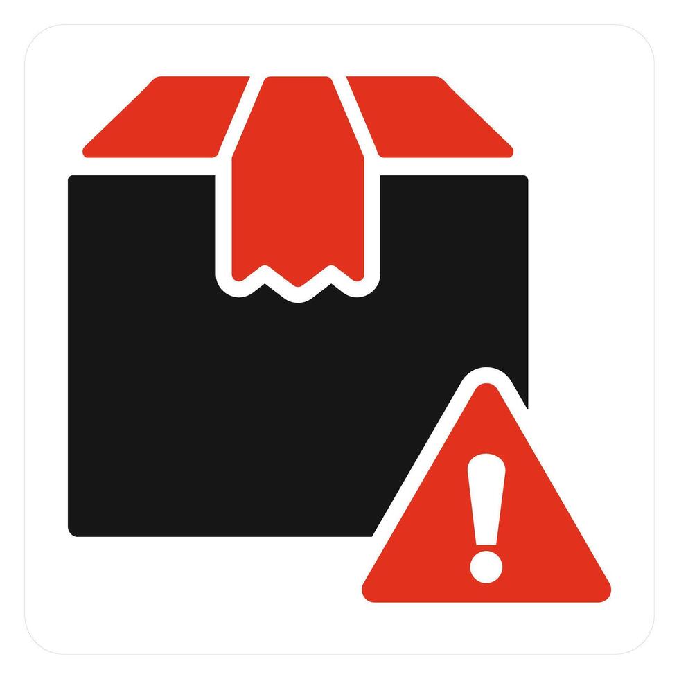 Order Alert and warning icon concept vector