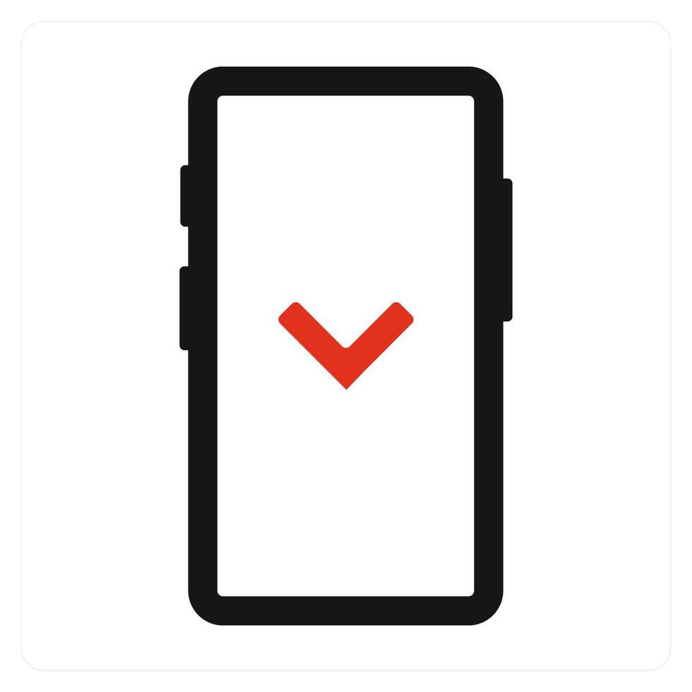 Swipe down and swipe icon concept vector