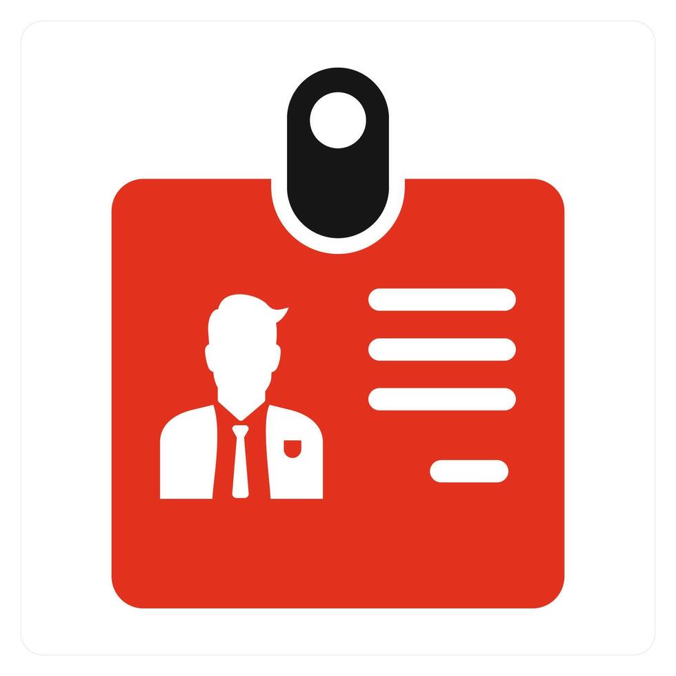 ID Card and proof icon concept vector