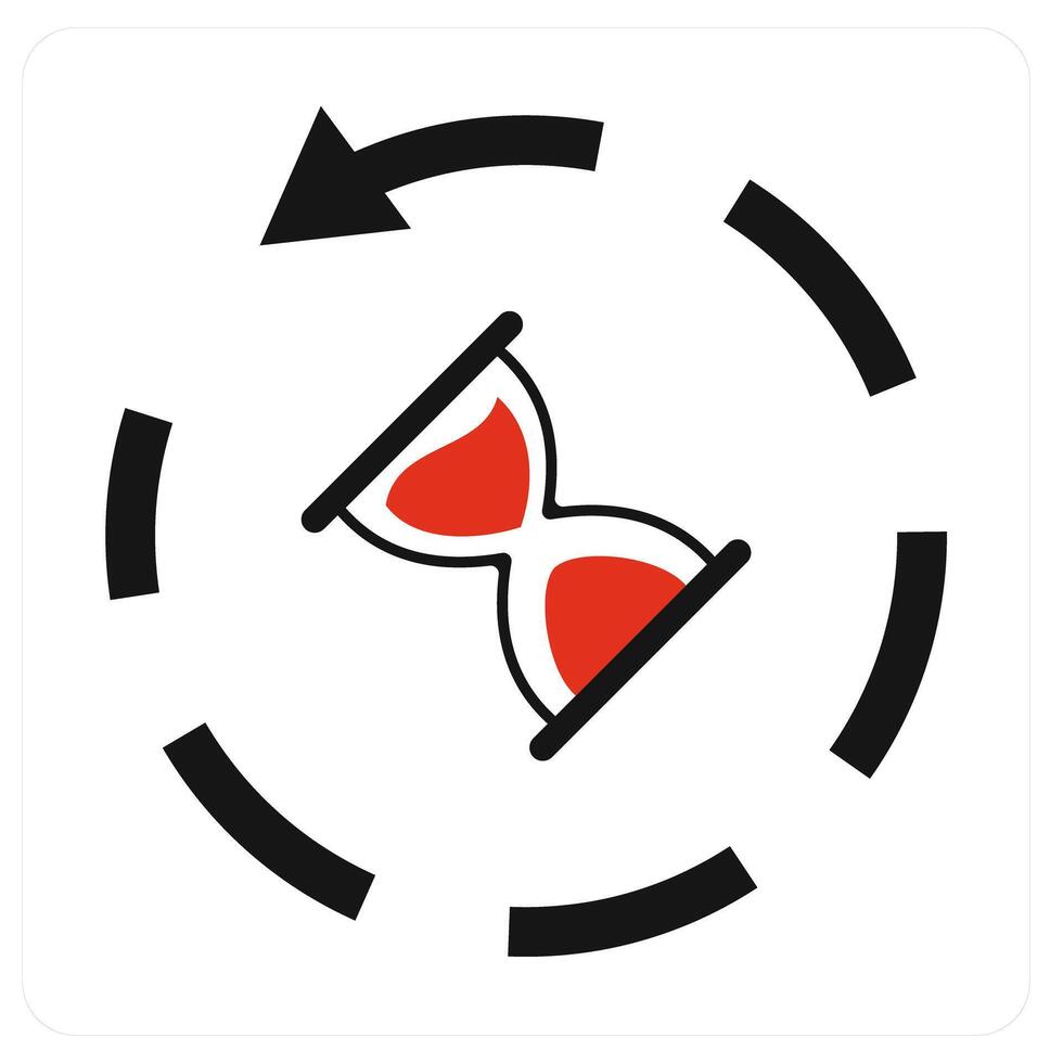 Sandglass and hourglass icon concept vector