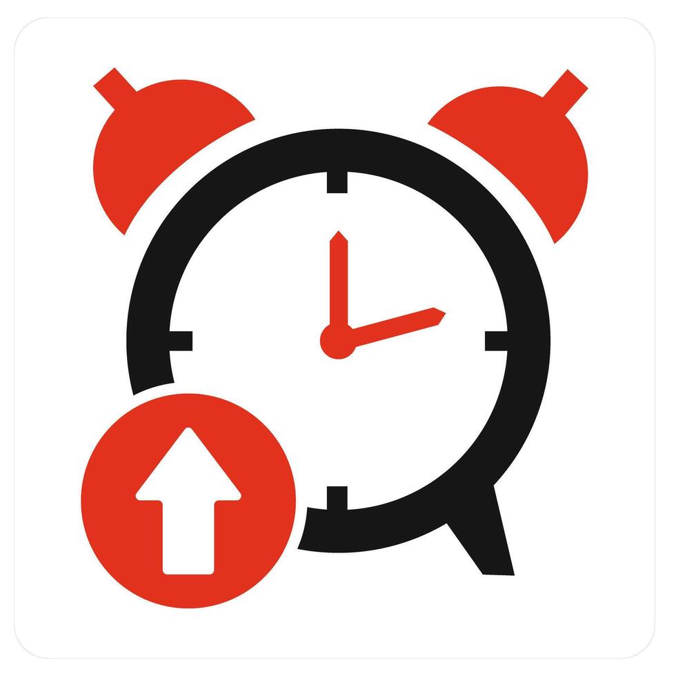 Up Time and time icon concept vector