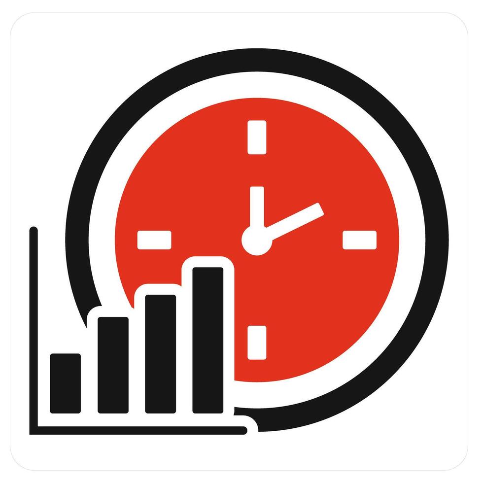 Time Revenue and time icon concept vector