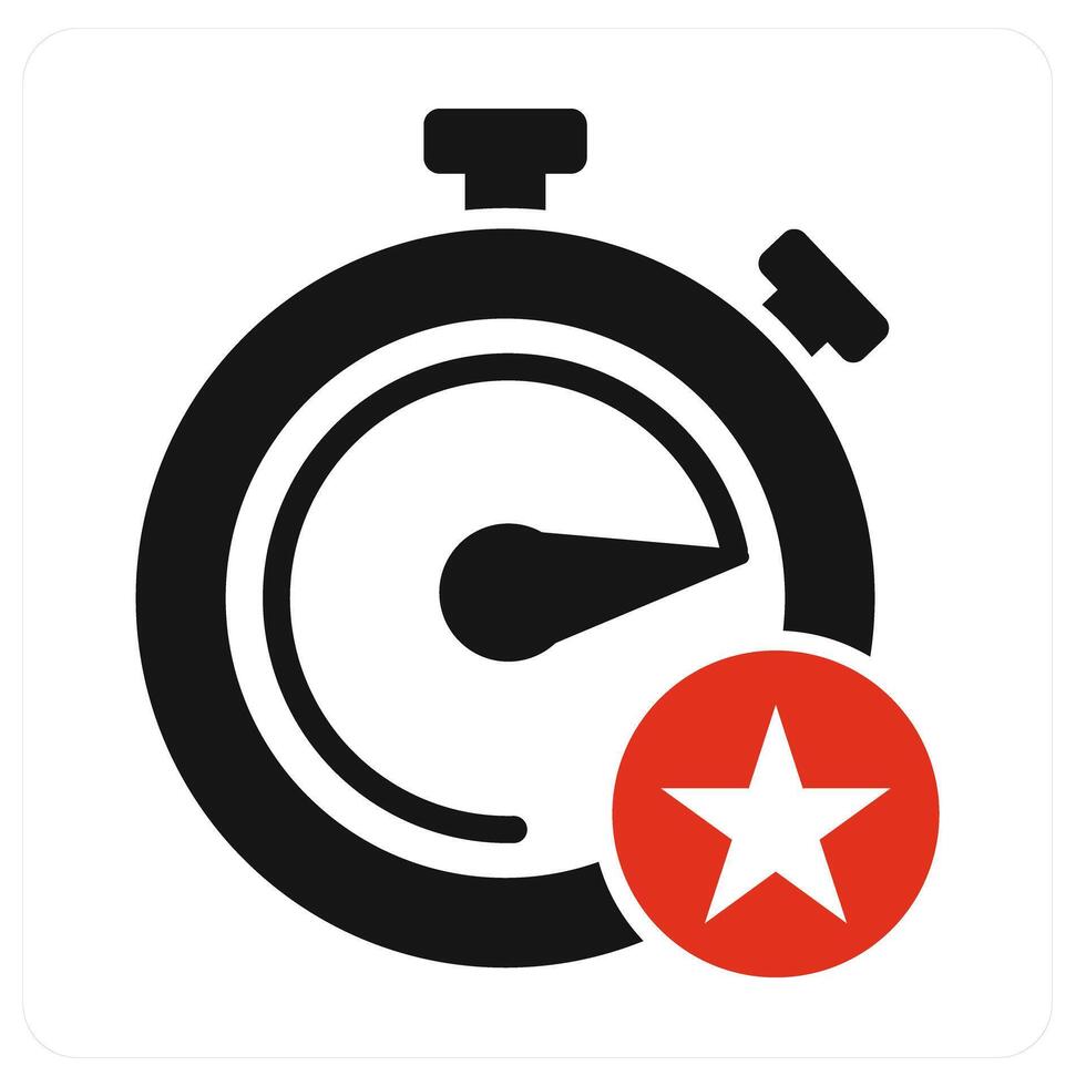 Favorite Time and time icon concept vector