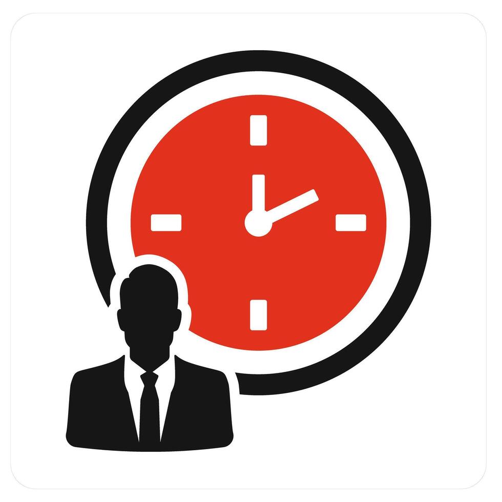 Time Management and management icon concept vector