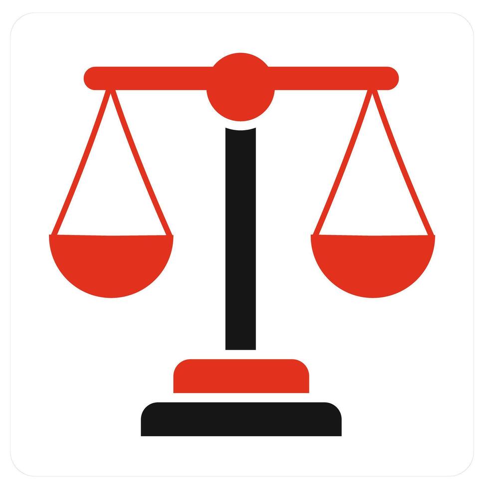 Legal and justice icon concept vector