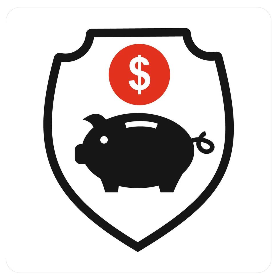 Savings Security and security icon concept vector