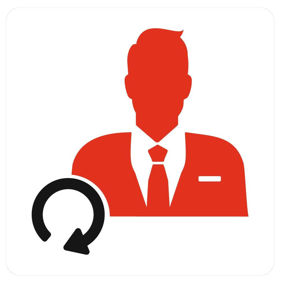 Update User and refresh icon concept vector