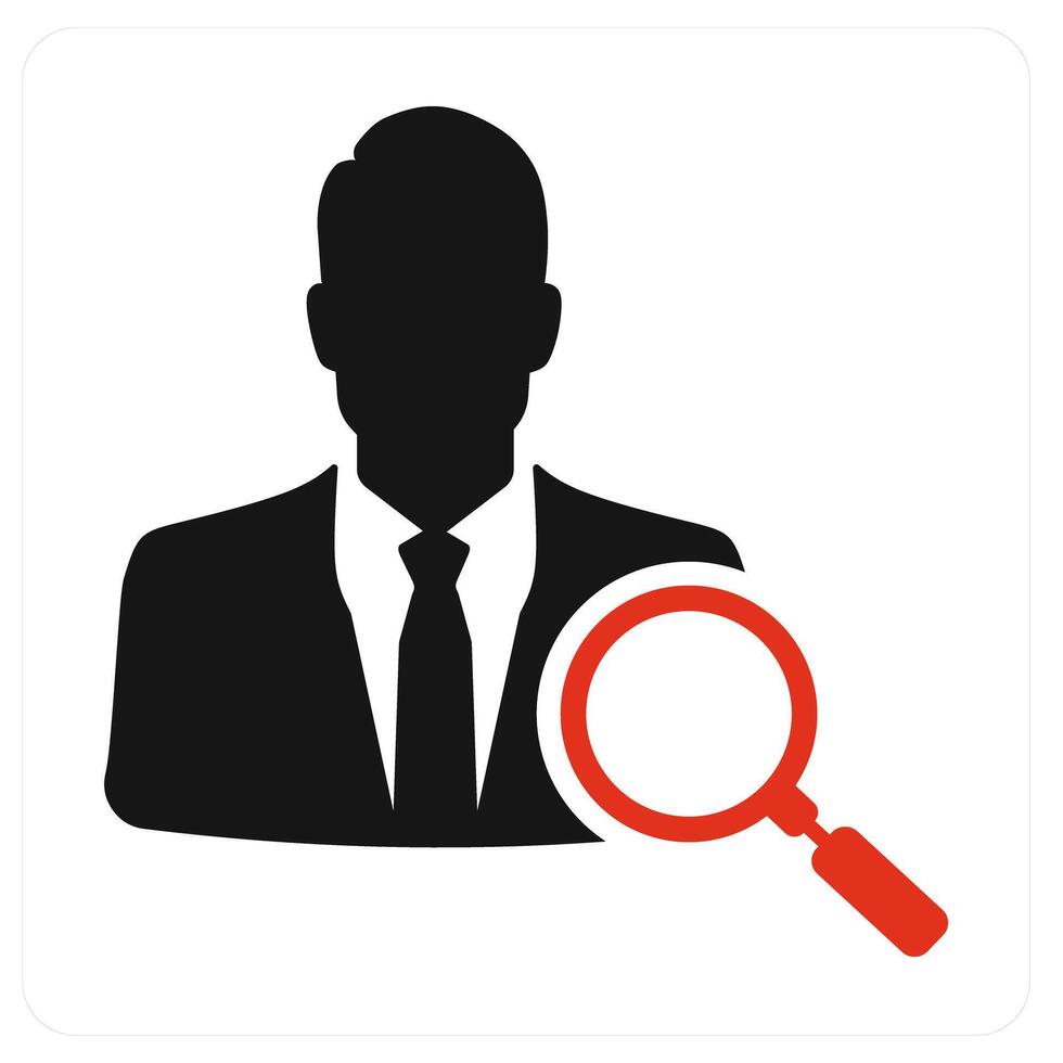 Search Employee and candidate icon concept vector