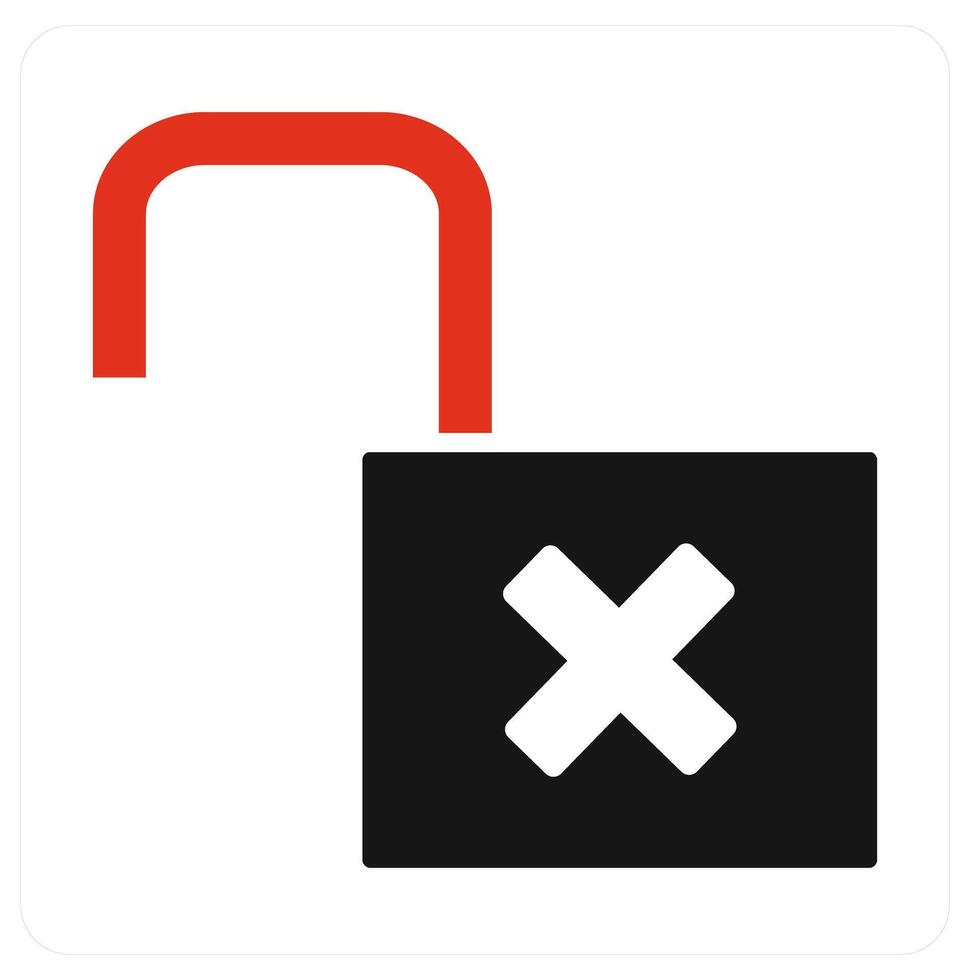 Lock and protection icon concept vector
