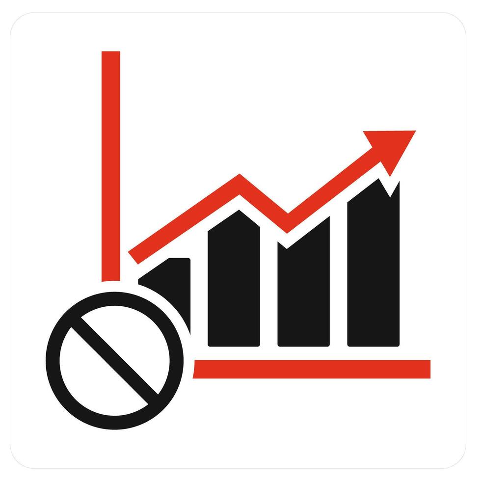 Global Statistics and revenue icon concept vector