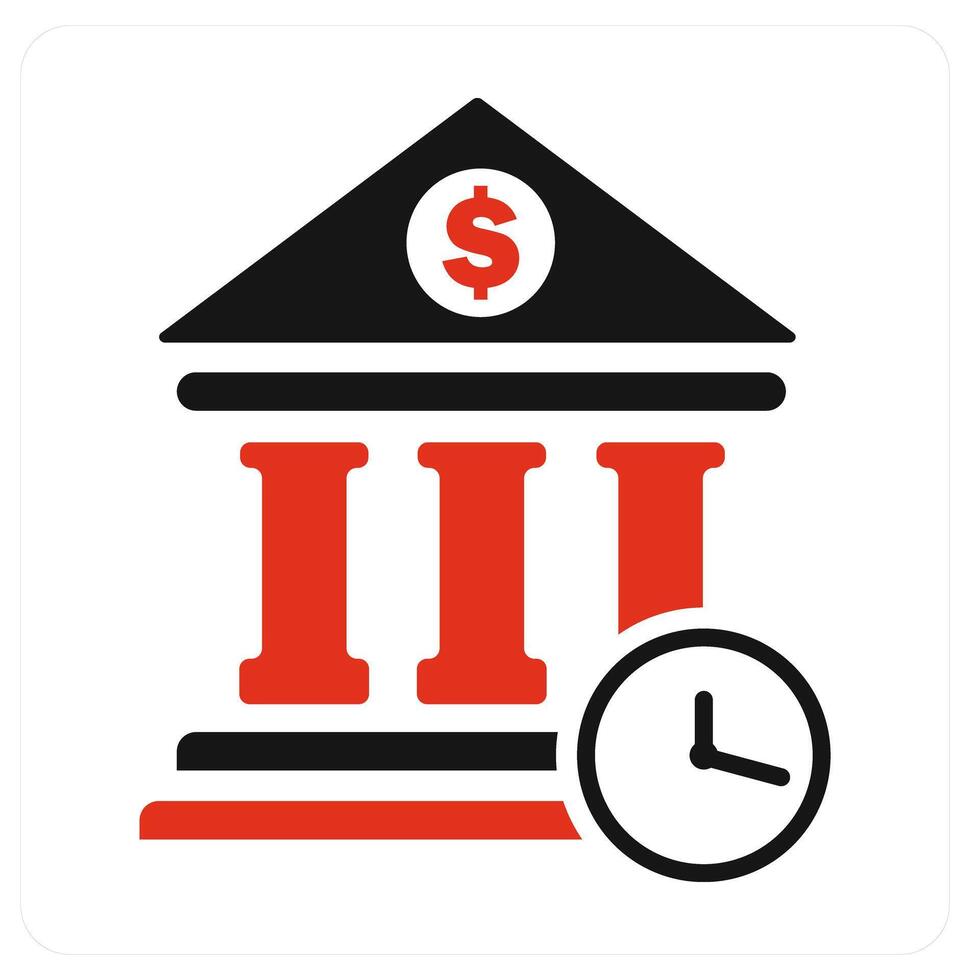 Bank Share and bank icon concept vector