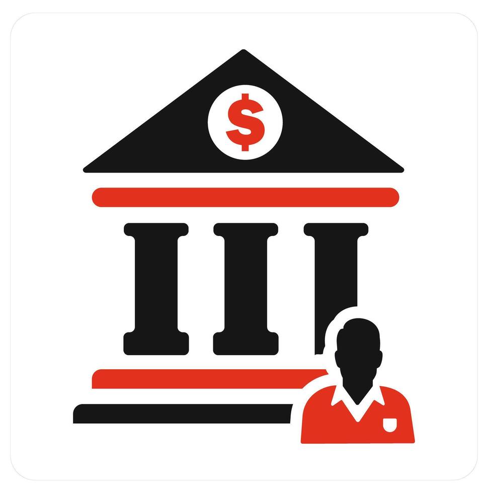 Bank Time and bank icon concept vector