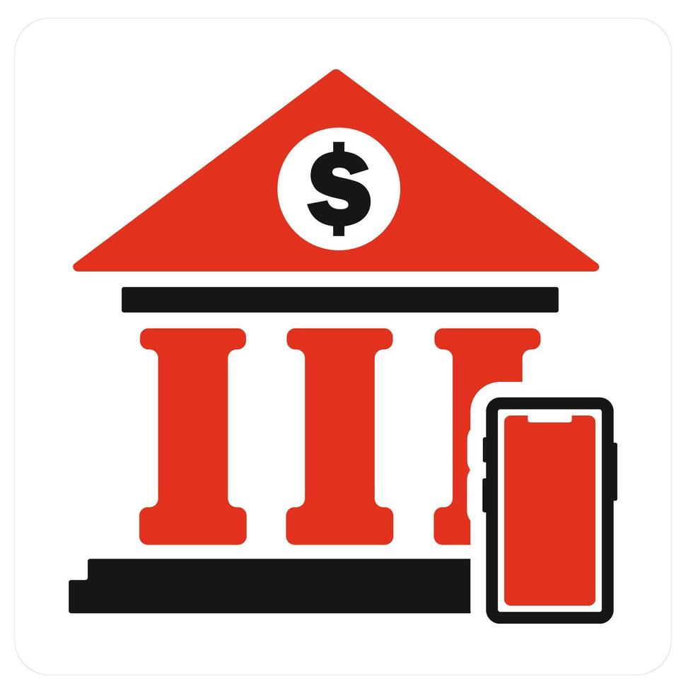 Bank Transaction and bank icon concept vector