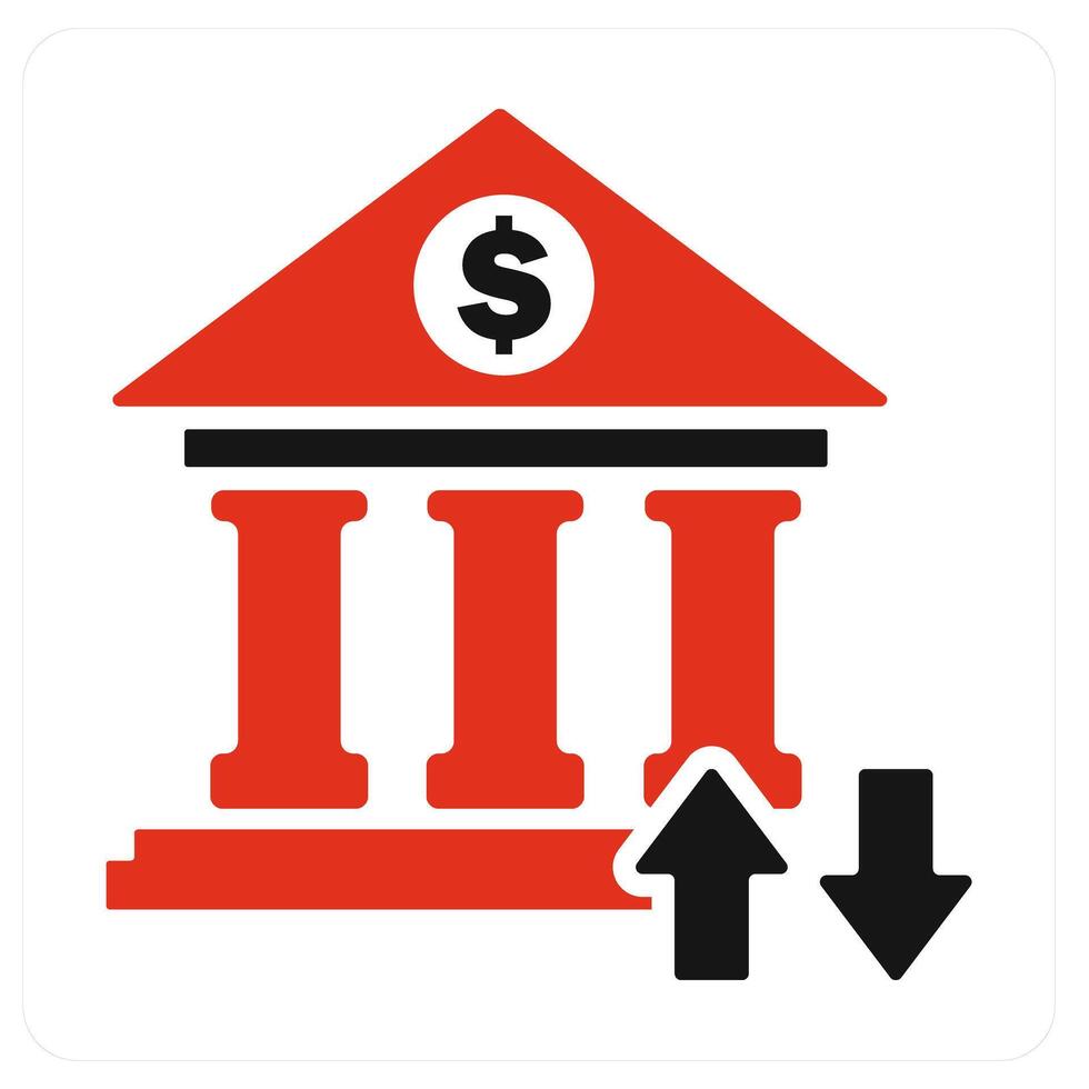 Favorite Bank and bank icon concept vector