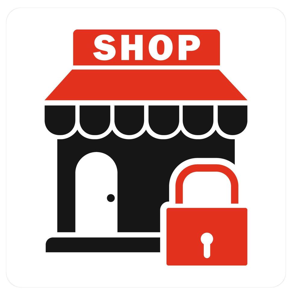 Search Store and shop icon concept vector