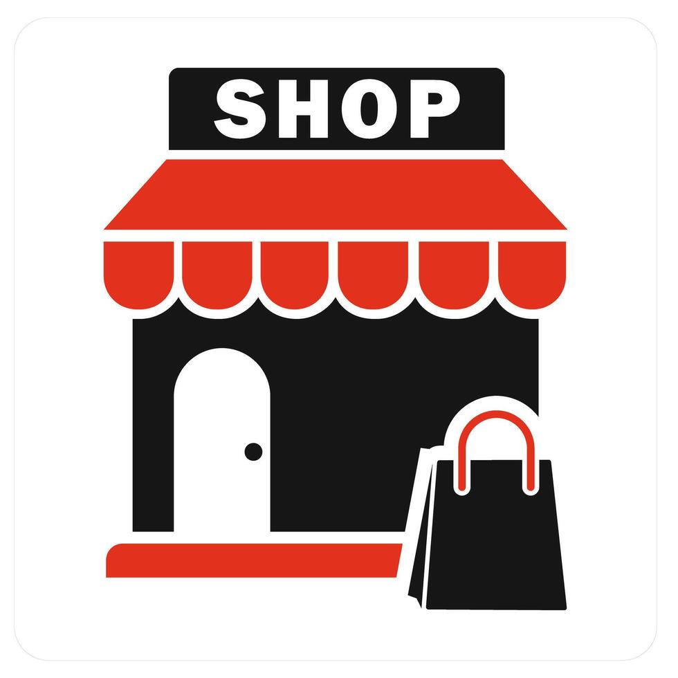 Prohibited Shopping and forbidden icon concept vector