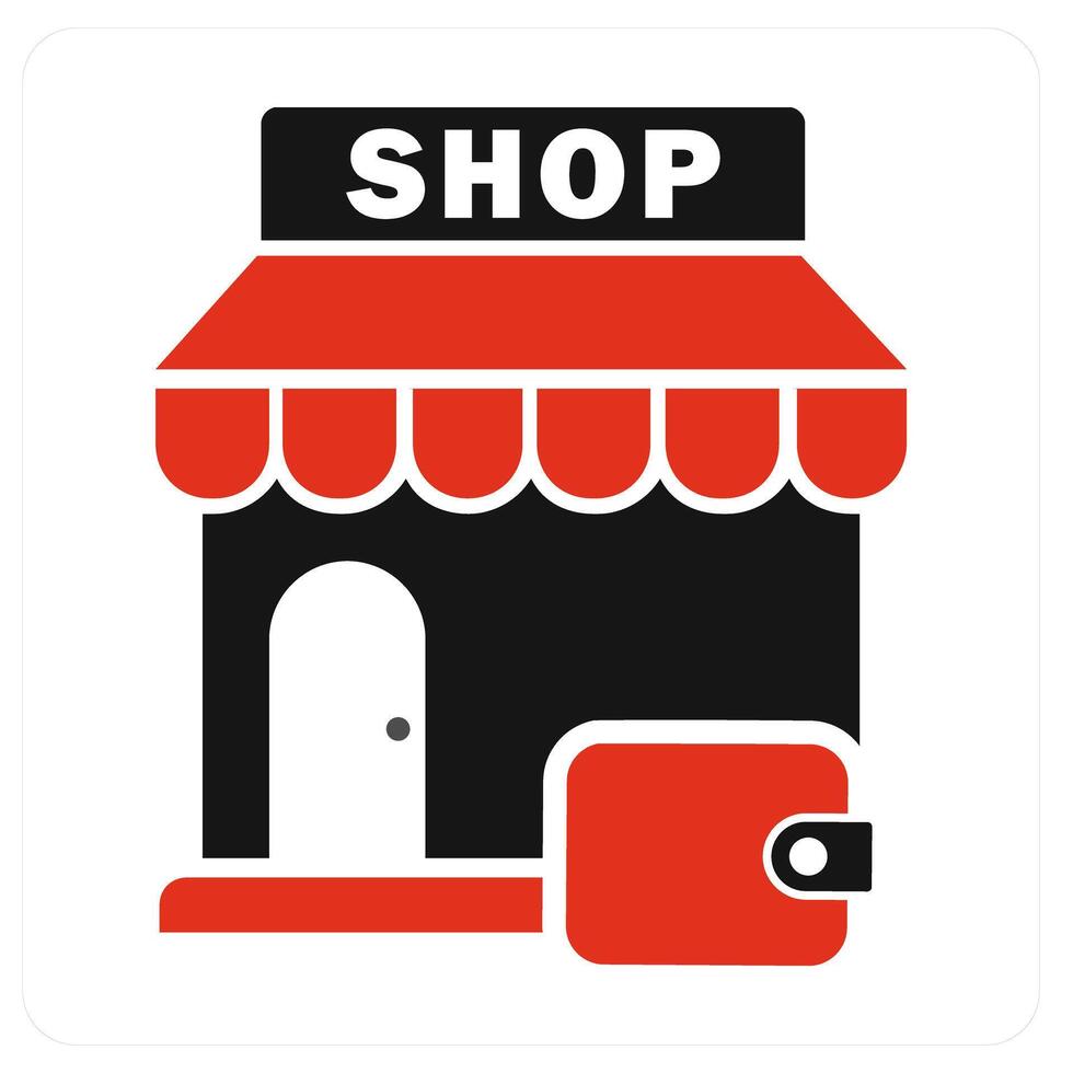 Card Shopping and shopping icon concept vector