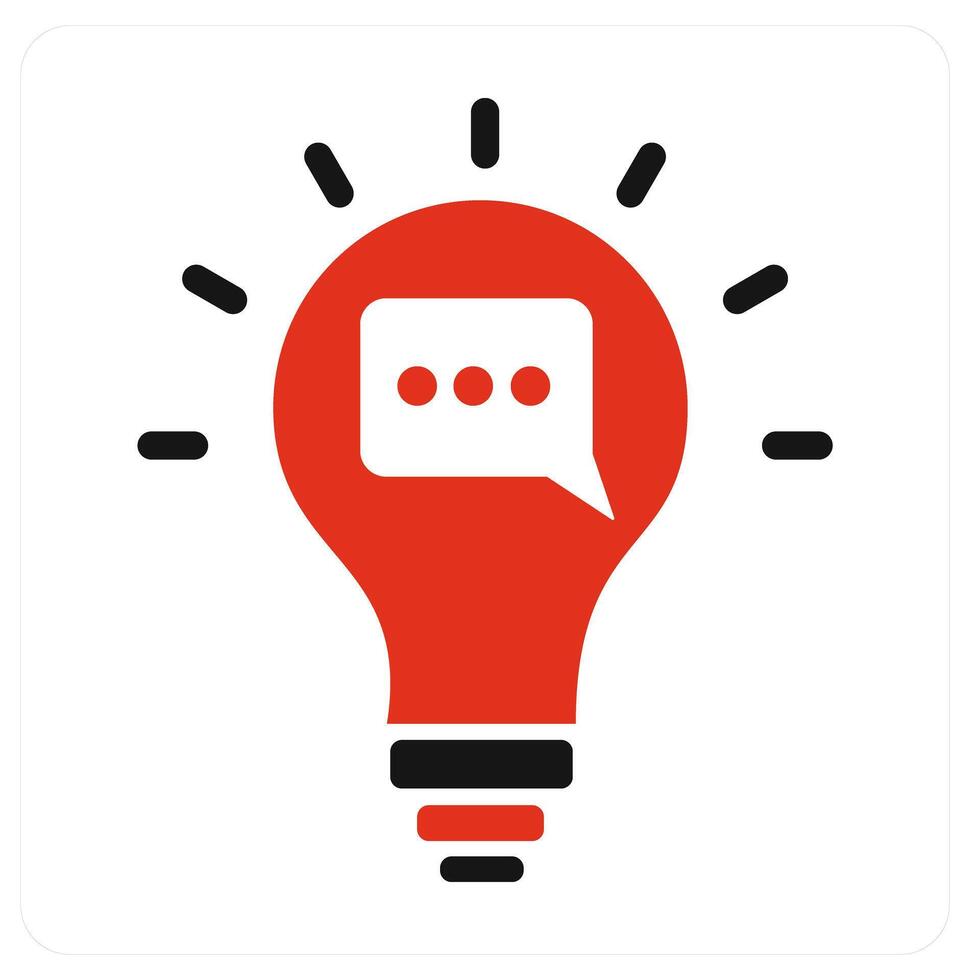 Financial Idea and idea icon concept vector