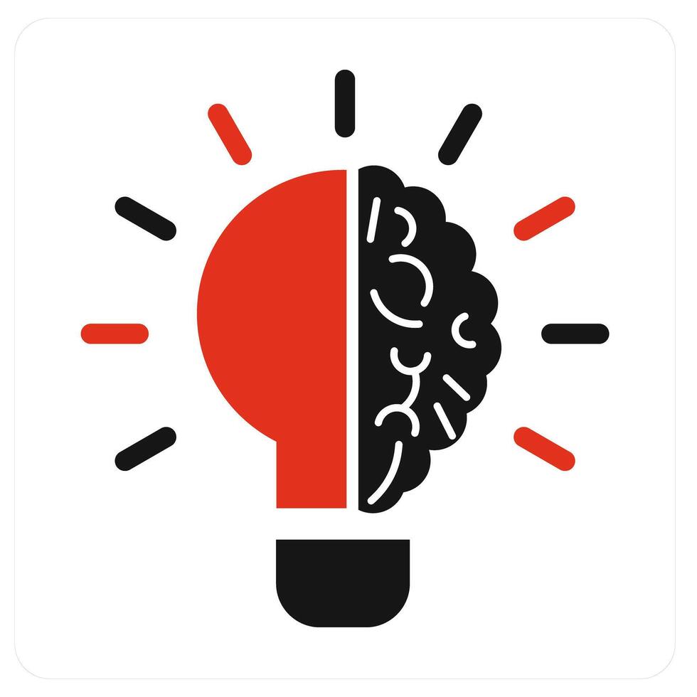 Generate Idea and idea icon concept vector