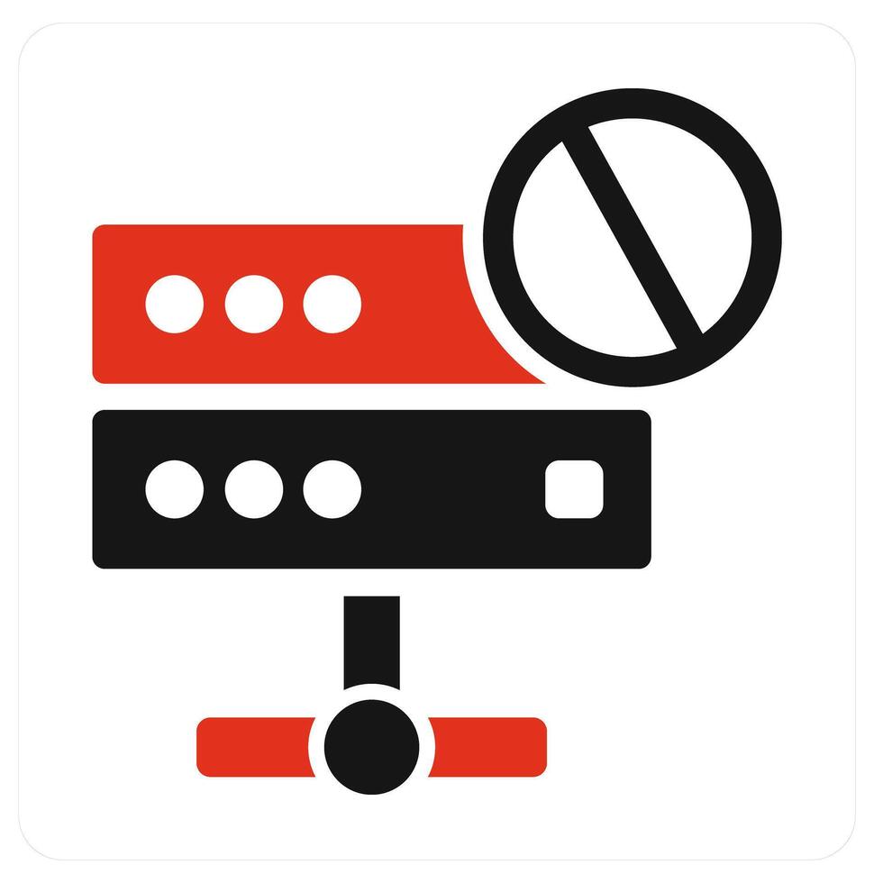 Server Security and protection icon concept vector