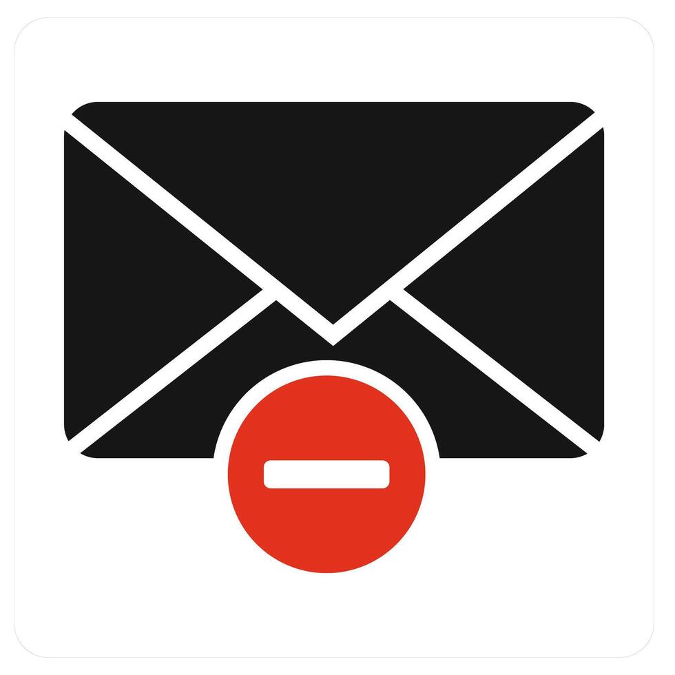 Wrong Message and message icon concept vector