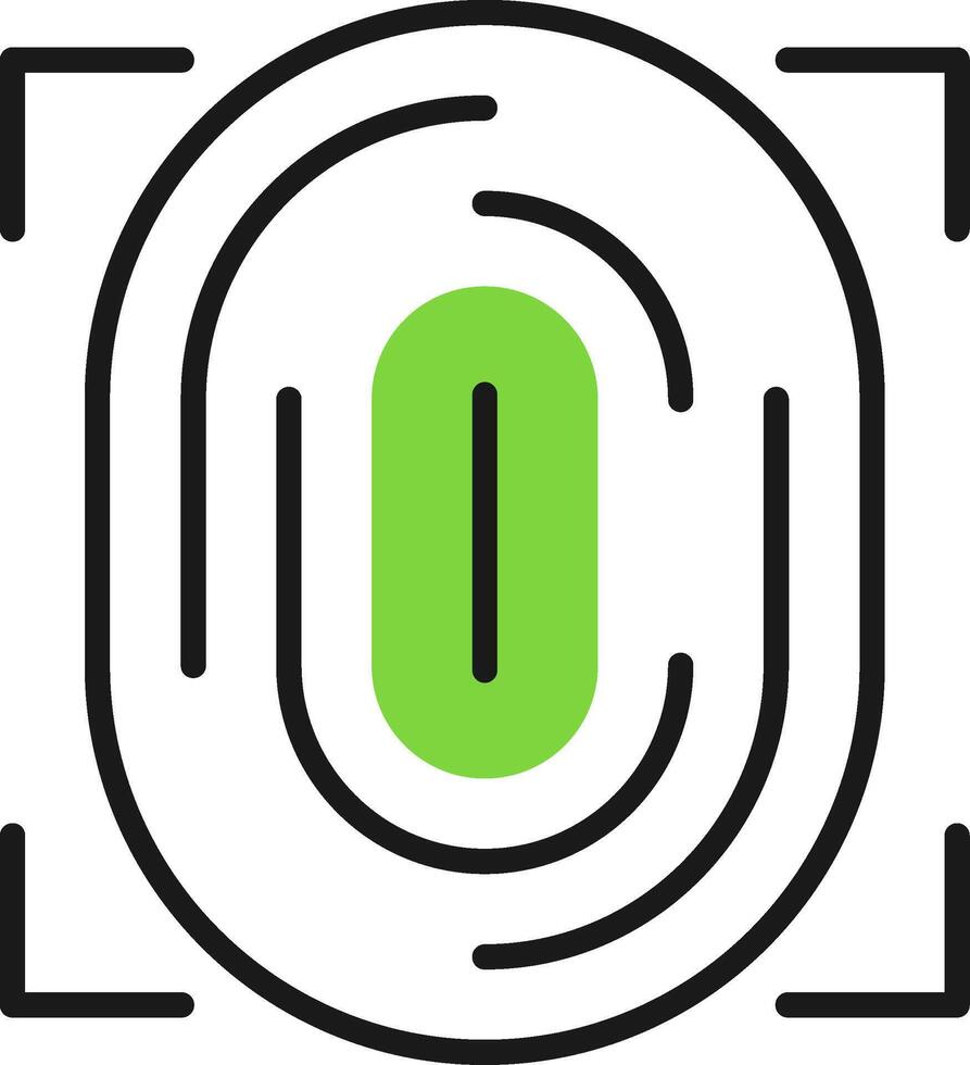 Biometric authentication Icon Design Symbol vector