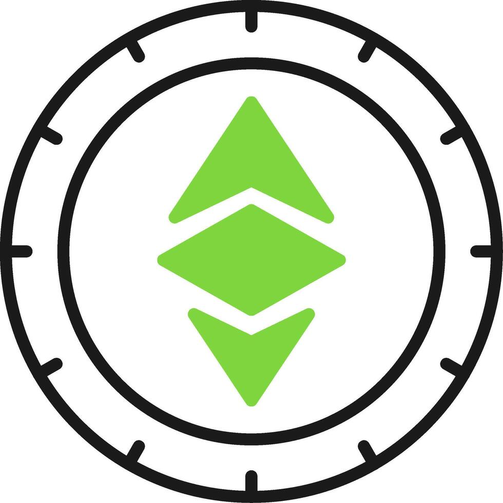 Ethereum Icon Design Symbol vector