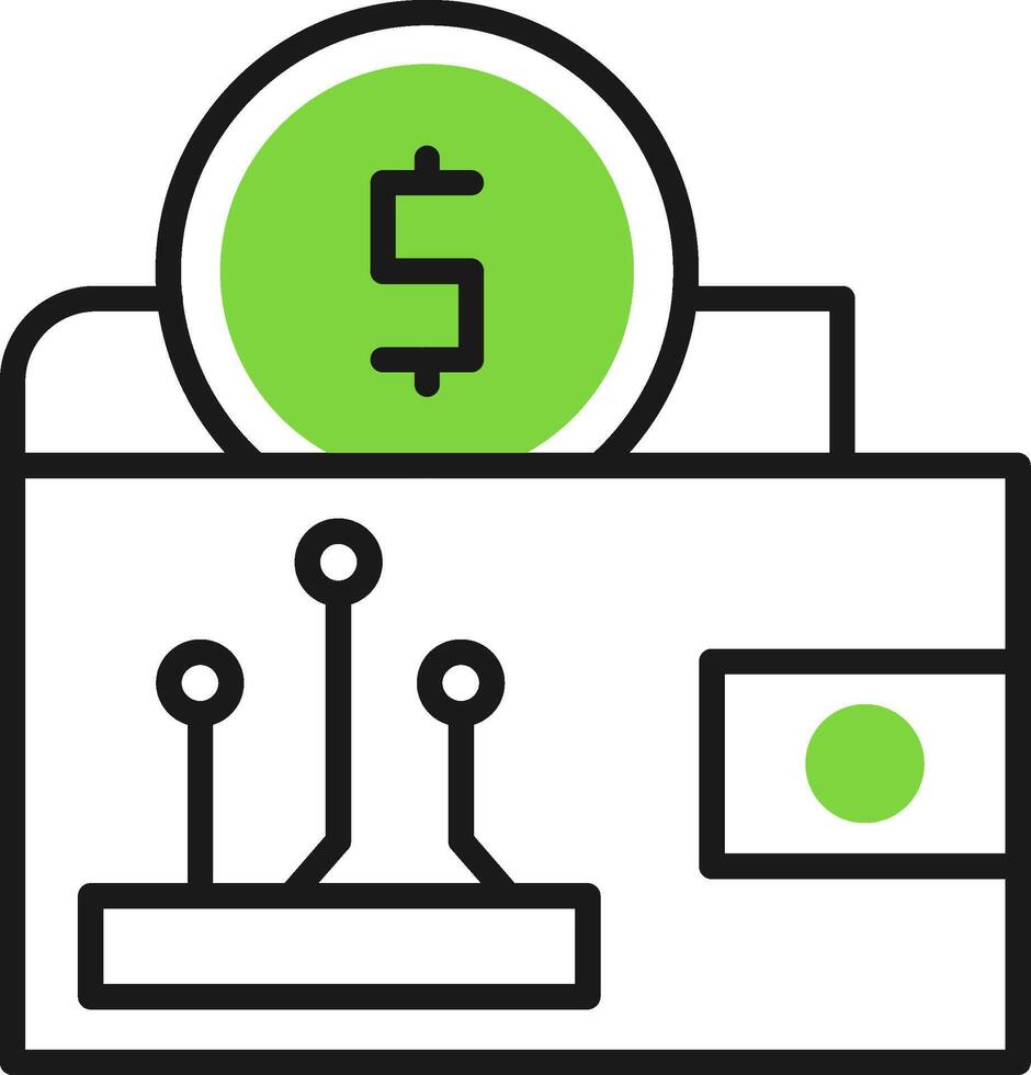 Digital wallet Icon Design Symbol vector