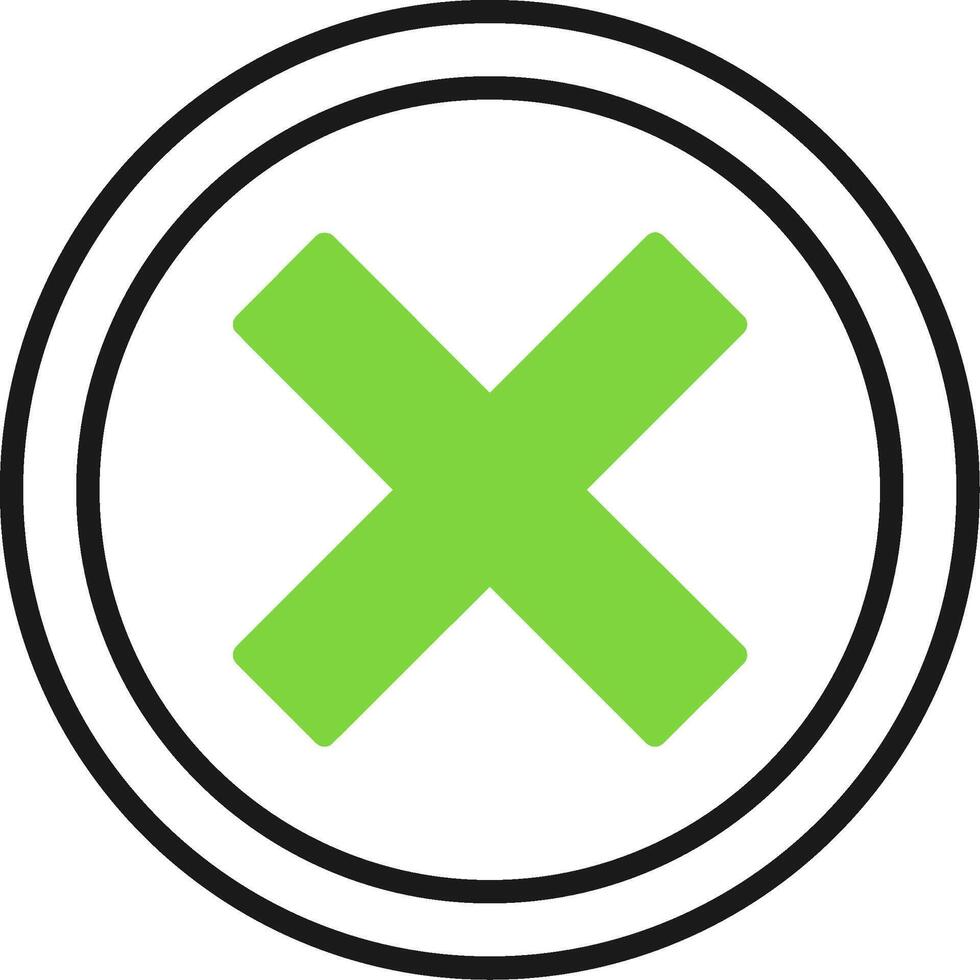 Crossmark Icon Design vector