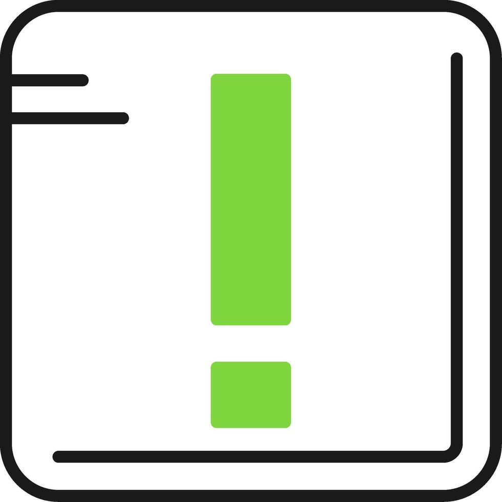 Exclamation mark Icon Design vector